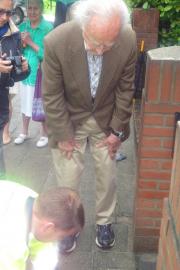 Stolpersteenlegging Bertha Heijmans-Heimans woensdag 9 juli 2014. Foto’s Kyra Broshuis, Ans Luiken en Fons Monasso.